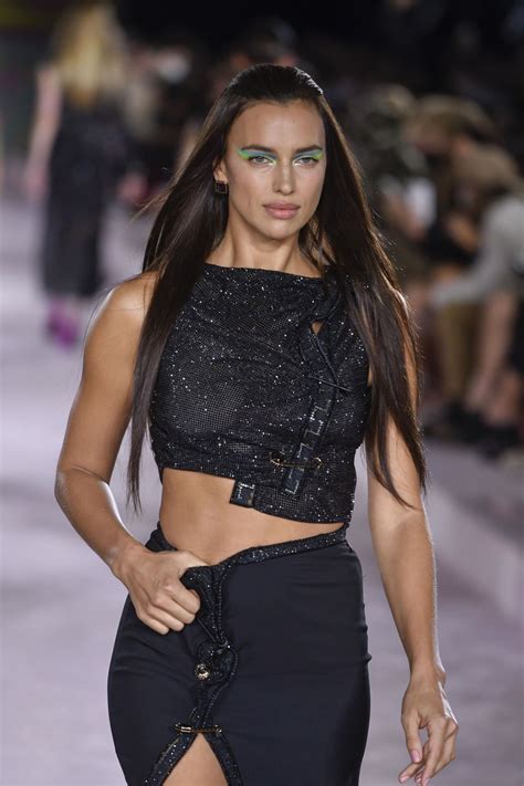 versace ss21 show|versace irina shayk.